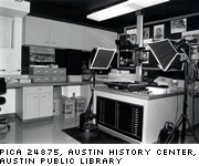 Photo of photo reproduction facilities. PICA 24875, Austin History Center, Austin Public Library