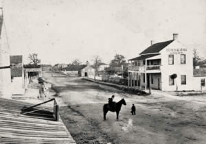 Photograph of 6th Street in 1866