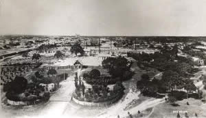 Photograph showing site of Capitol Building construction