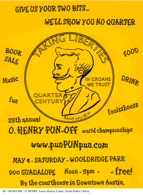 Flyer for O. Henry Pun-Off