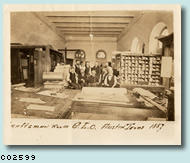 link to page with larger image of Group photo in General Land Office, with Porter in back row